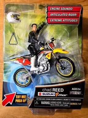RARE! NEW 2009 MXS Road Champs #1 Chad Reed Rockstar Suzuki WORKING SOUND FX